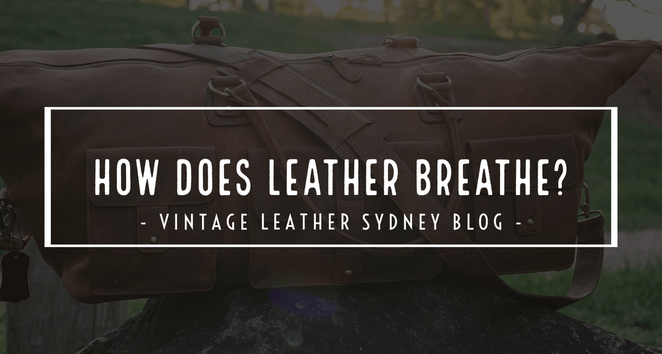 How Does Leather Breathe? Vintage Leather Sydney