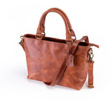 Leather Handbag Lavender Vintage Leather