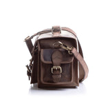 Leather camera bag by vintage leather Sydney