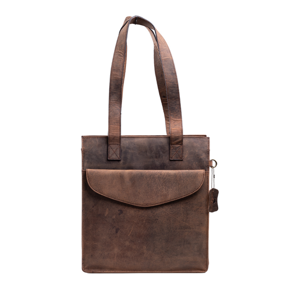 Leather Tote - Sorrel Wax Brown