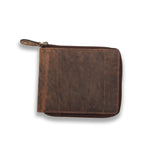 Mens Leather Wallet with Zipper - Urban