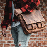 Leather Messenger Bag - Easton