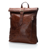 Leather Rolled Backpack - Huston By Vintage Leather Sydney 