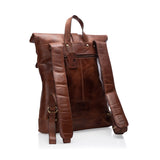 Leather Rolled Backpack - Huston By Vintage Leather Sydney 