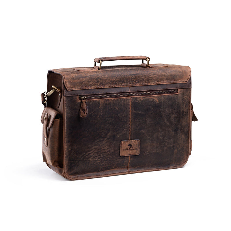 The Brooklyn Briefcase  by Vintage Leather Sydney 