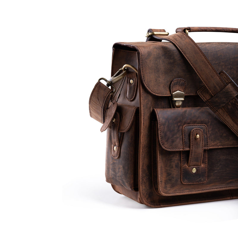 The Brooklyn Briefcase  by Vintage Leather Sydney 