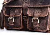 Leather camera bag by vintage leather Sydney 