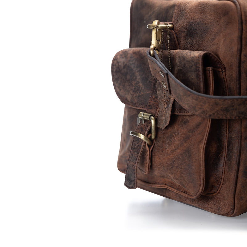 LEATHER DUFFLE BAG - HUDSON