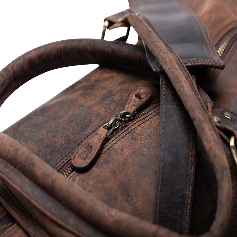 LEATHER DUFFLE BAG - HUDSON