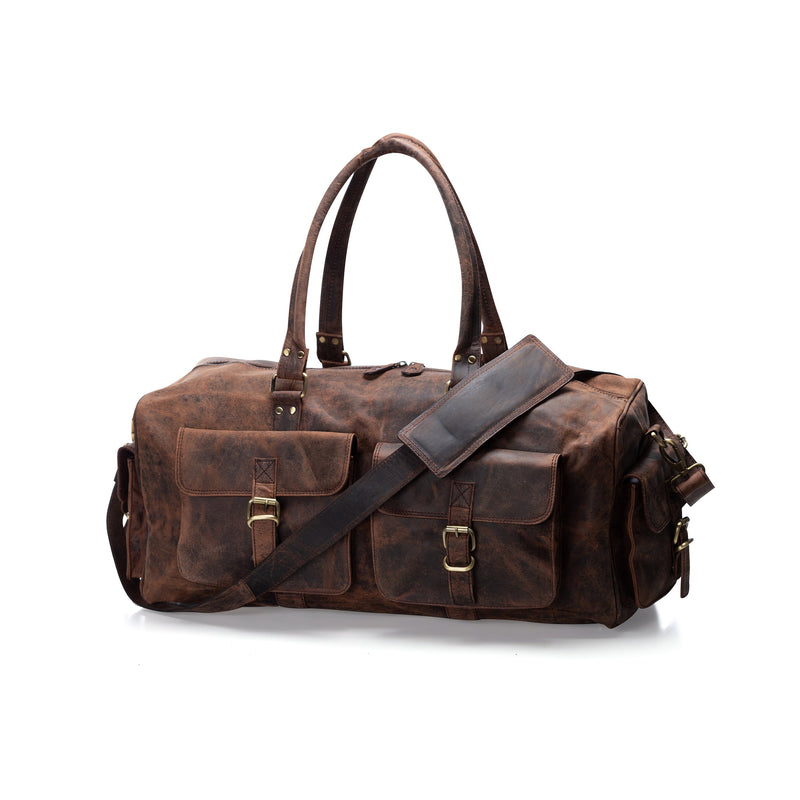 LEATHER DUFFLE BAG - HUDSON