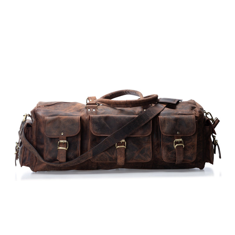 LEATHER DUFFLE BAG - DAKOTA