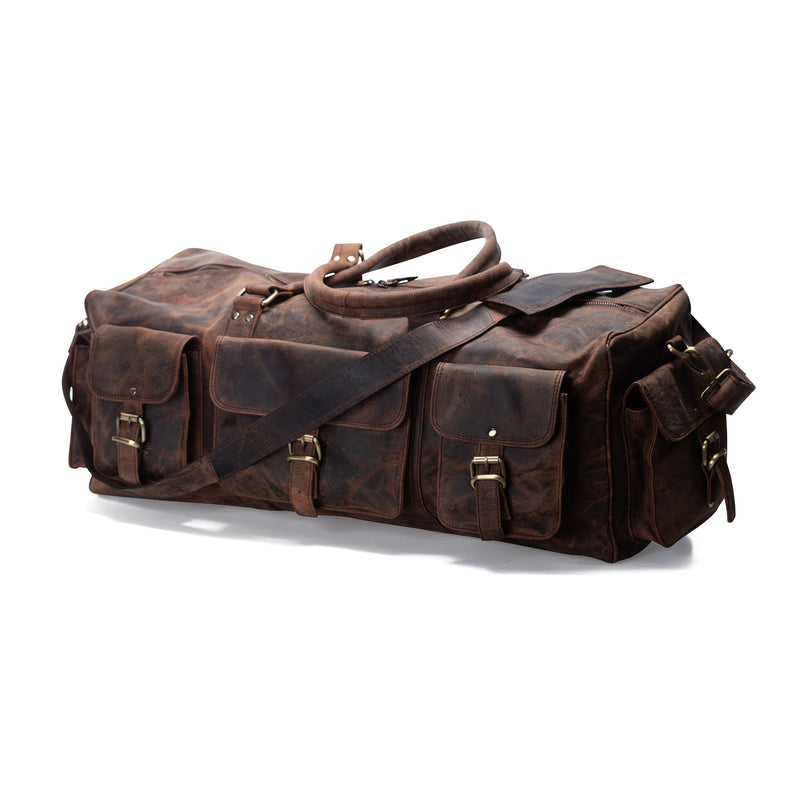 LEATHER DUFFLE BAG - DAKOTA