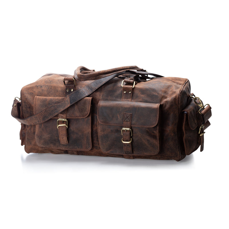 LEATHER DUFFLE BAG - HUDSON