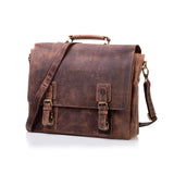 Vintage Leather Messenger Bag Bronx