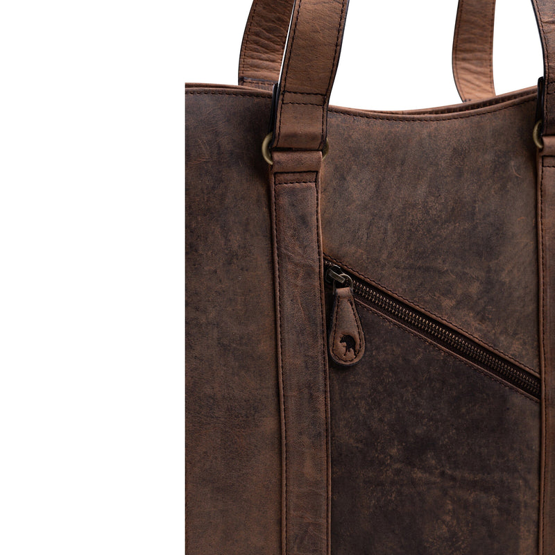 Leather Tote Bag By Vintage Leather 