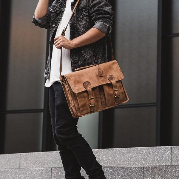 Leather Messenger Bag - Melbourne