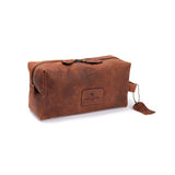 Leather Toiletry Bag Tan Colour Name Barker By Vintage leather Sydney