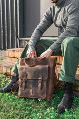 The Marcus Backpack | Leather Laptop Backpack